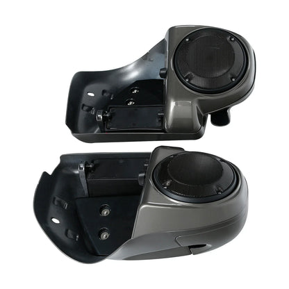 Lower Vented Fairings Speaker Pod for Harley Touring Industrial Gray