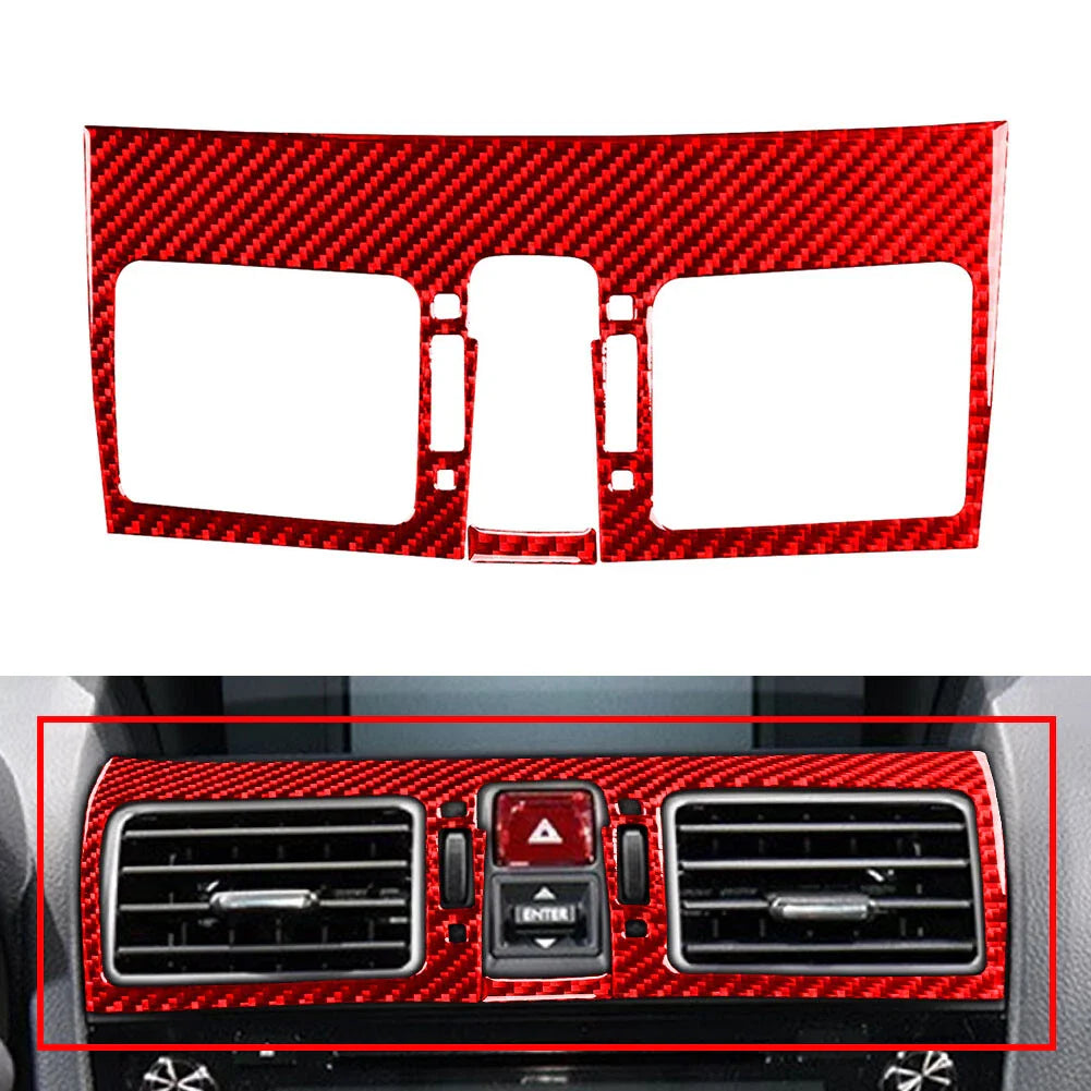 Red Center Console Air Vent Outlet Cover Trim for Subaru WRX STI (2016-2021)