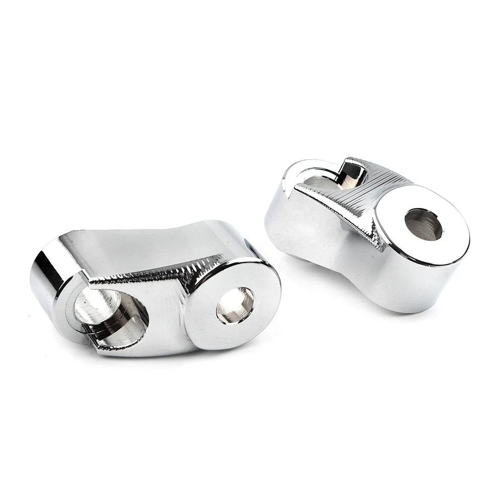 Chrome Short Front Turn Signal Mounts 39mm 49mm for Harley Sportster FXR