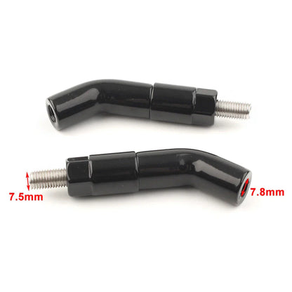 Black Mirror Stem Extenders for Harley Iron 1200 XL1200NS (2018-2019)