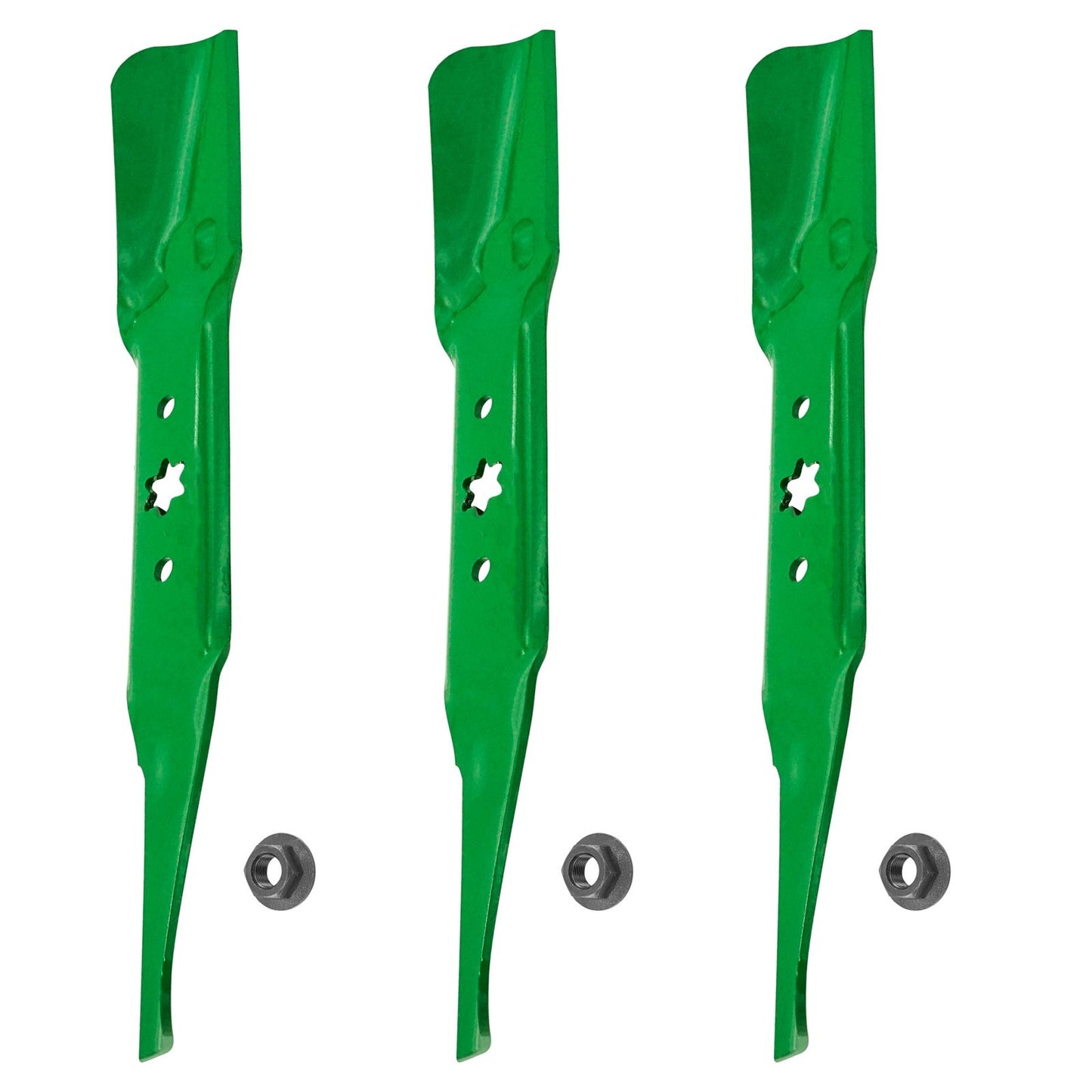 Deck Blades with Nuts Replacement for Cub Cadet RZT L54 RZT S54 (2013–2018)