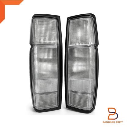 Rear Tail Lights White Lens for Nissan D21 (1986-1993)