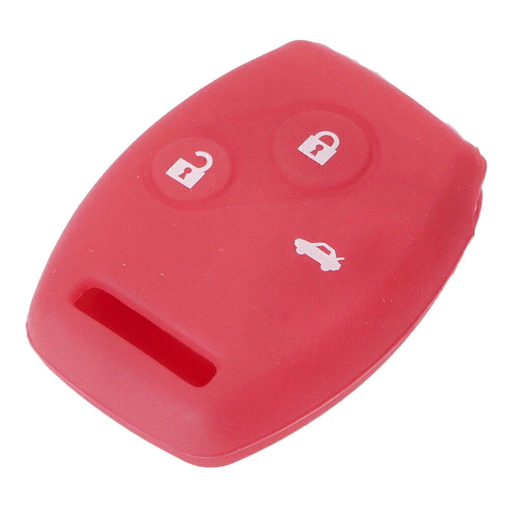 Remote Key Silicone Fob Shell Case for Honda Civic, Accord, CR-V, Odyssey (2001-2023)