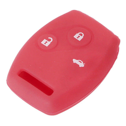 Remote Key Silicone Fob Shell Case for Honda Civic, Accord, CR-V, Odyssey (2001-2023)