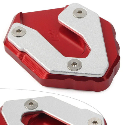 CNC Kickstand Enlarger Plate for YAMAHA MT09 TRACER (2015-2017) Red