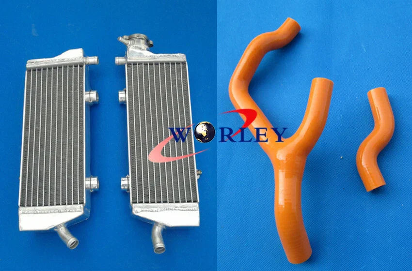 Aluminum Radiator & Silicone Hose for KTM SXF/SX-F 250 350 450 (2011-2012)