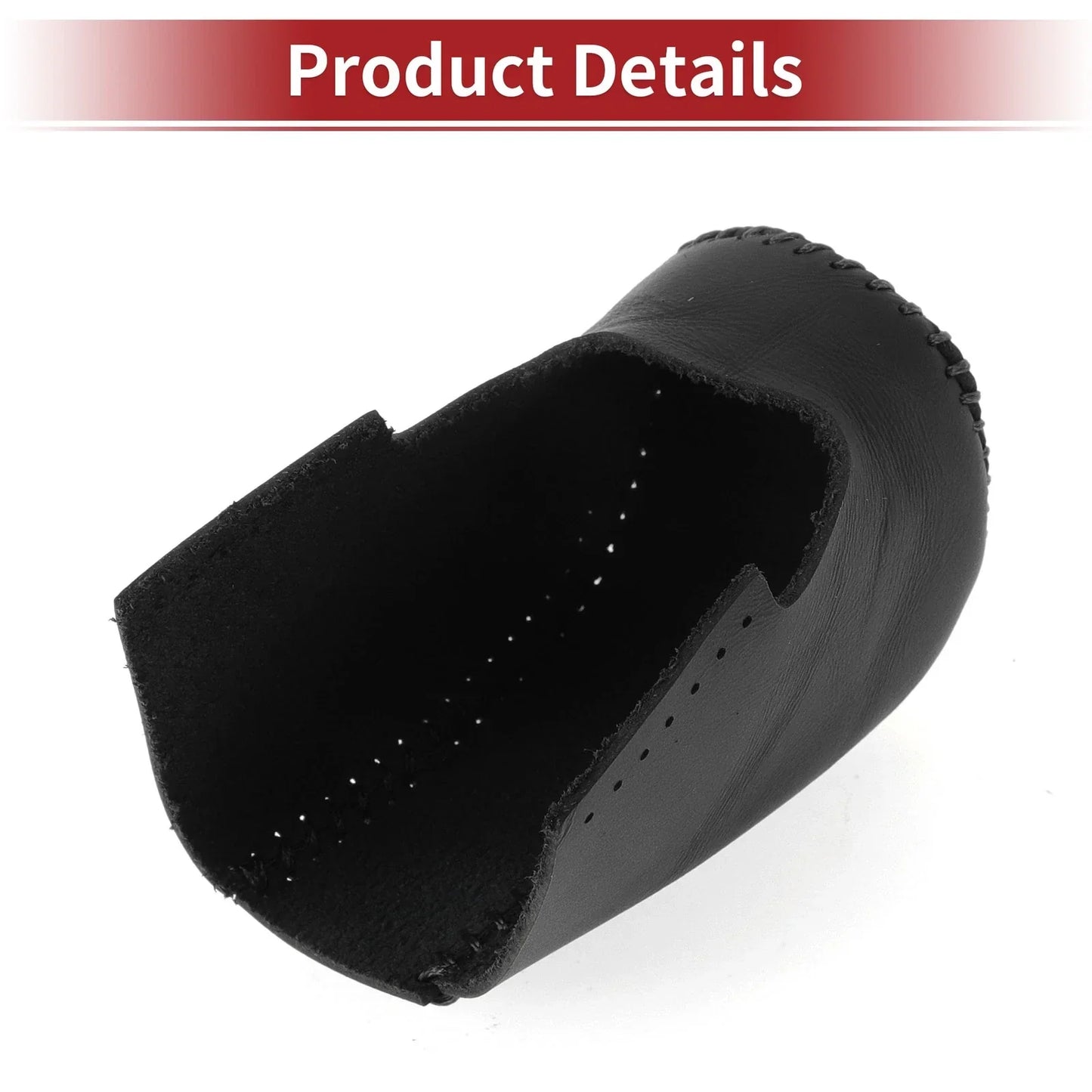 Gear Shift Knob Cover for Honda HR-V 2023-2024 Black Faux Leather