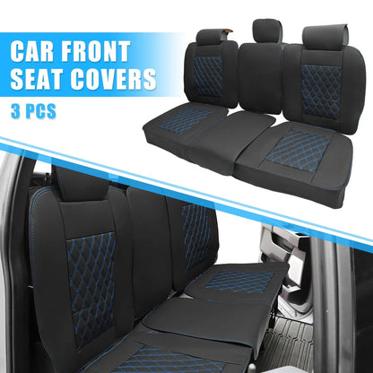 Car Rear Seat Covers Protectors for Dodge Ram Black Blue 3 x Pieces
