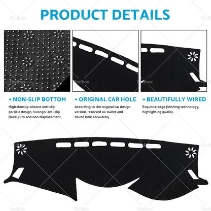 Non-Slip Dash Mat for Nissan Navara D23 NP300 ST-X ST SL PRO-4X (2021-2022)