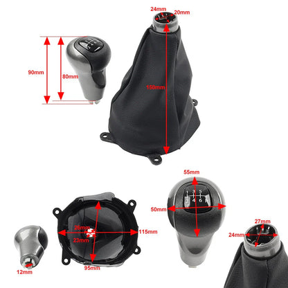 5 Speed Knob Shifter & Boot Cover for Honda Civic (2006-2011)
