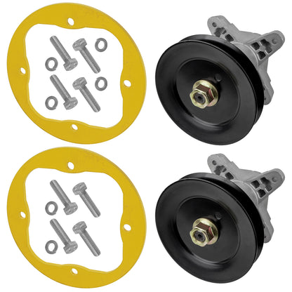 2 Set Spindle with Deck Ring for Cub Cadet ZLT8000 GT1054 GTX1054 (2009–2015)