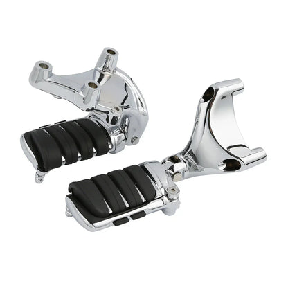 Chrome Passenger Foot Pegs Mount Bracket for Harley Sportster 883 1200 (14-22)