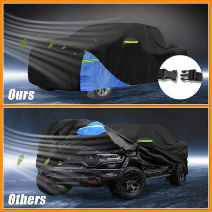 Waterproof Car Cover with Door Zipper for Dodge Ram