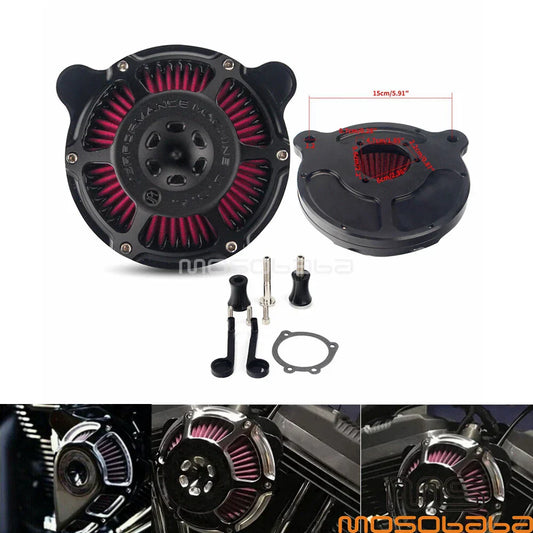 Billet Aluminum Intake Air Cleaner Filter for Harley Dyna Low Rider (00-16)