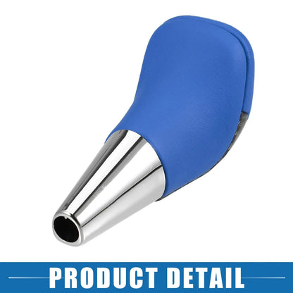 Carbon Fiber Gear Shift Knob for Toyota - Unpunched Faux Leather Blue