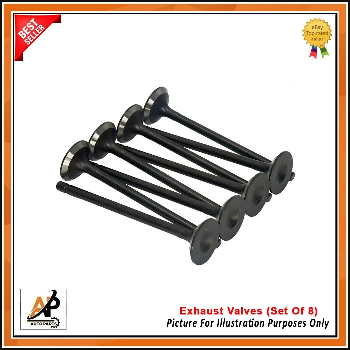Exhaust Valves Set of 8 for Mazda 3 6 CX-5 2.2L Diesel (2013–2019)