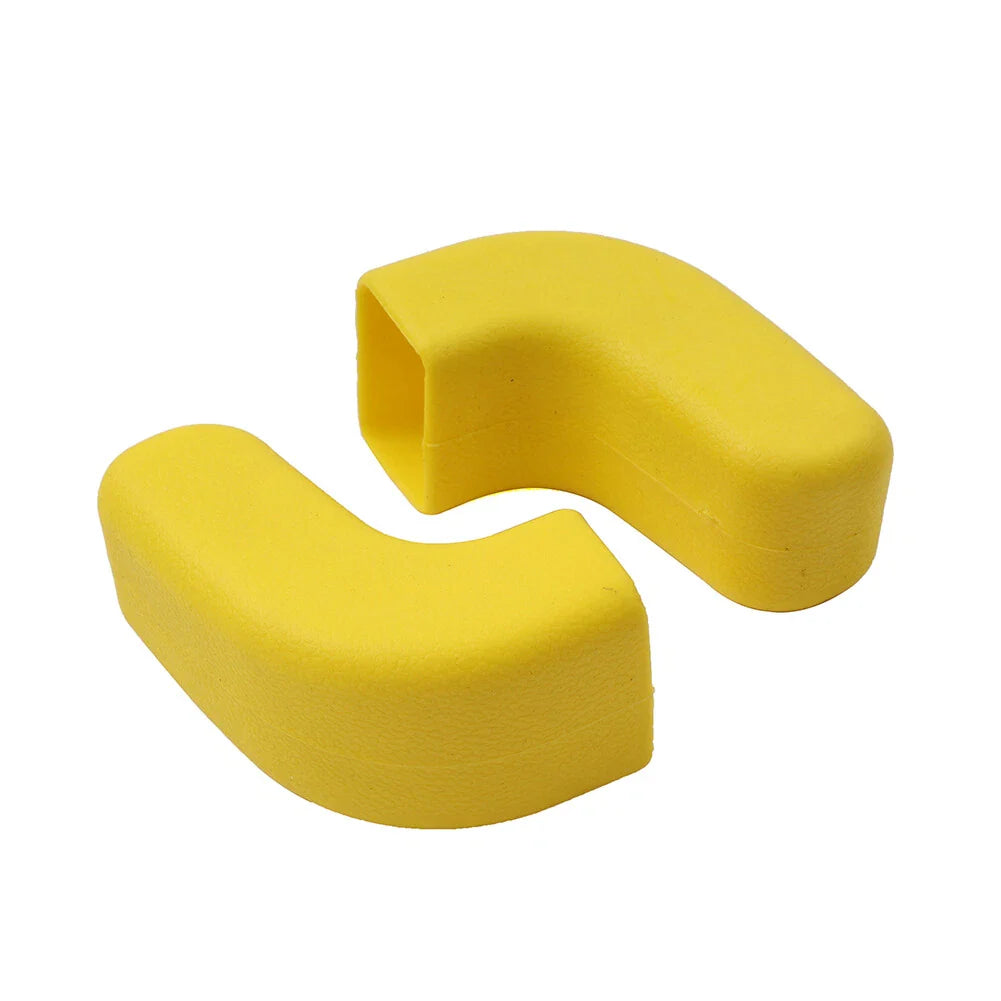 Front Bumper Tow Hook Covers Yellow for Jeep Wrangler JK JL JT (2007-2023)