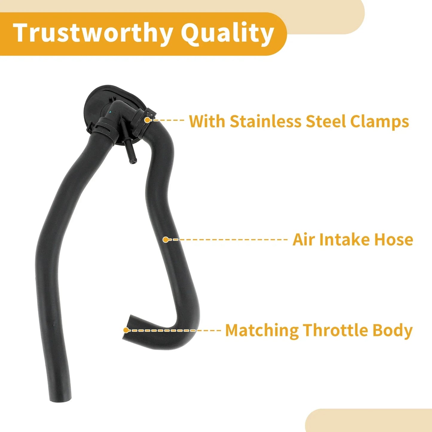Engine Air Intake Hose for Mercedes-Benz W222 S-Class V6 V8 (2014-2019)