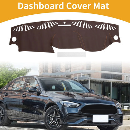 Dashboard Cover Mat for Mercedes-Benz C-Class 2011-2013 Brown