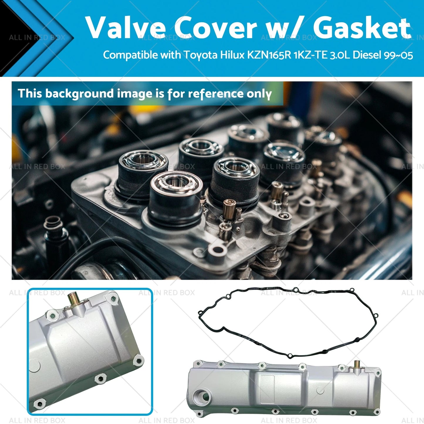 Valve Cover Set for Hilux KZN165R 1KZ-TE 3.0L Diesel (1999-2005)