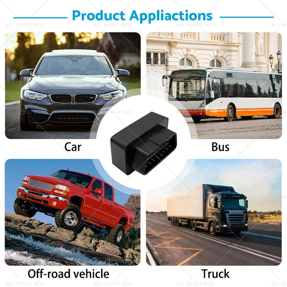 4G OBDII GPS Tracker for Vehicle Locator - Live Realtime Car Tracking Device