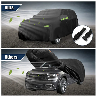 Waterproof Full Car Cover for Dodge Durango 2011-2023 with Zipper