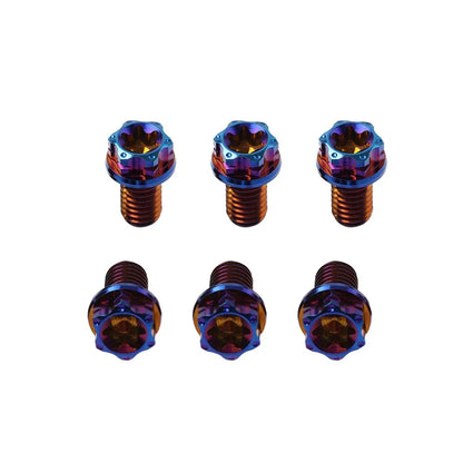 6 x Titanium M6x20mm Torx Head Flange Bolts for Motorcycle Bike Bicycle