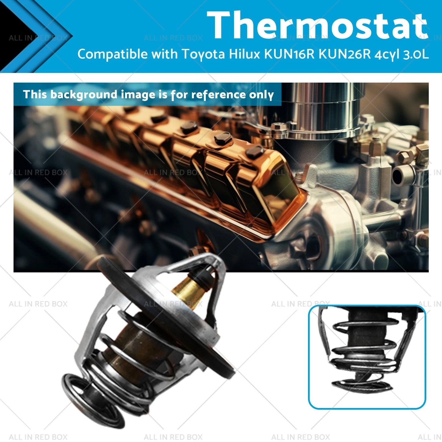 Thermostat for Toyota Hilux KUN16R KUN26R 3.0L Diesel (2005-2015)