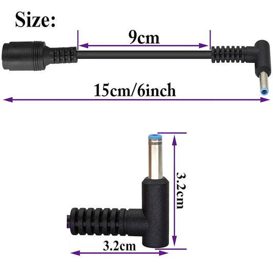 10 x DC Power Charger Adapter Cable Tip 7.4mm-4.5mm for HP Laptops