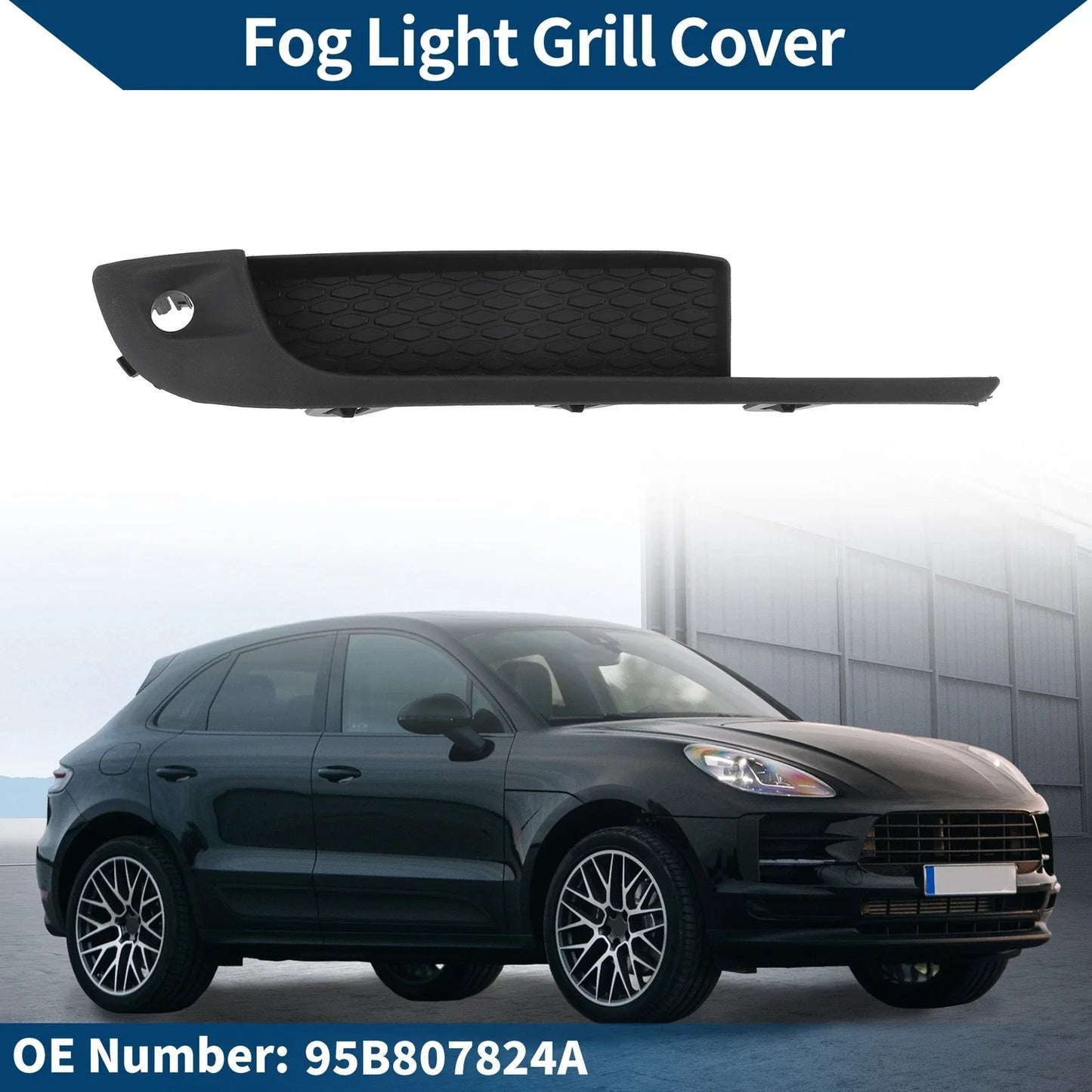 Front Right Fog Light Grill for Porsche Macan (2018-2021)