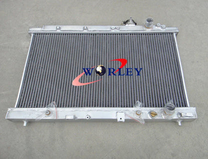 Aluminum Radiator & Fans for Honda Integra Acura DC2 B18 GSR RS LS (1994-2001)