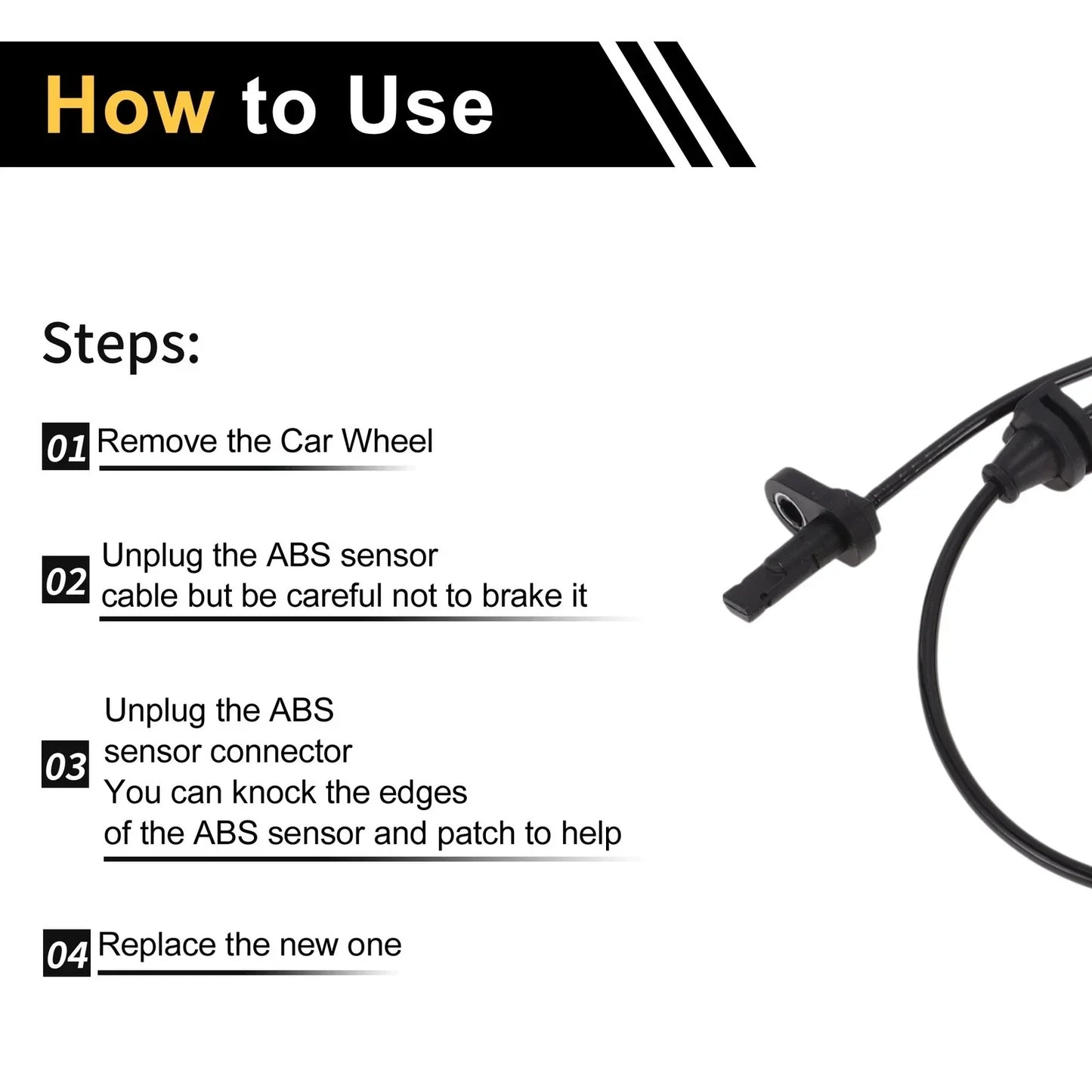 ABS Wheel Speed Sensor for Honda Accord (2024) 1 x Right Front Sensor