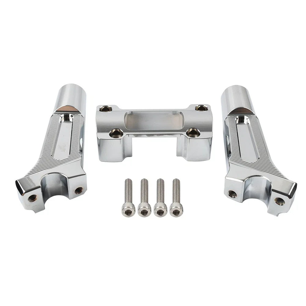 Chrome 6'' Pullback Handlebar Riser for Harley Dyna M8 Softail Street Bob (18-21)