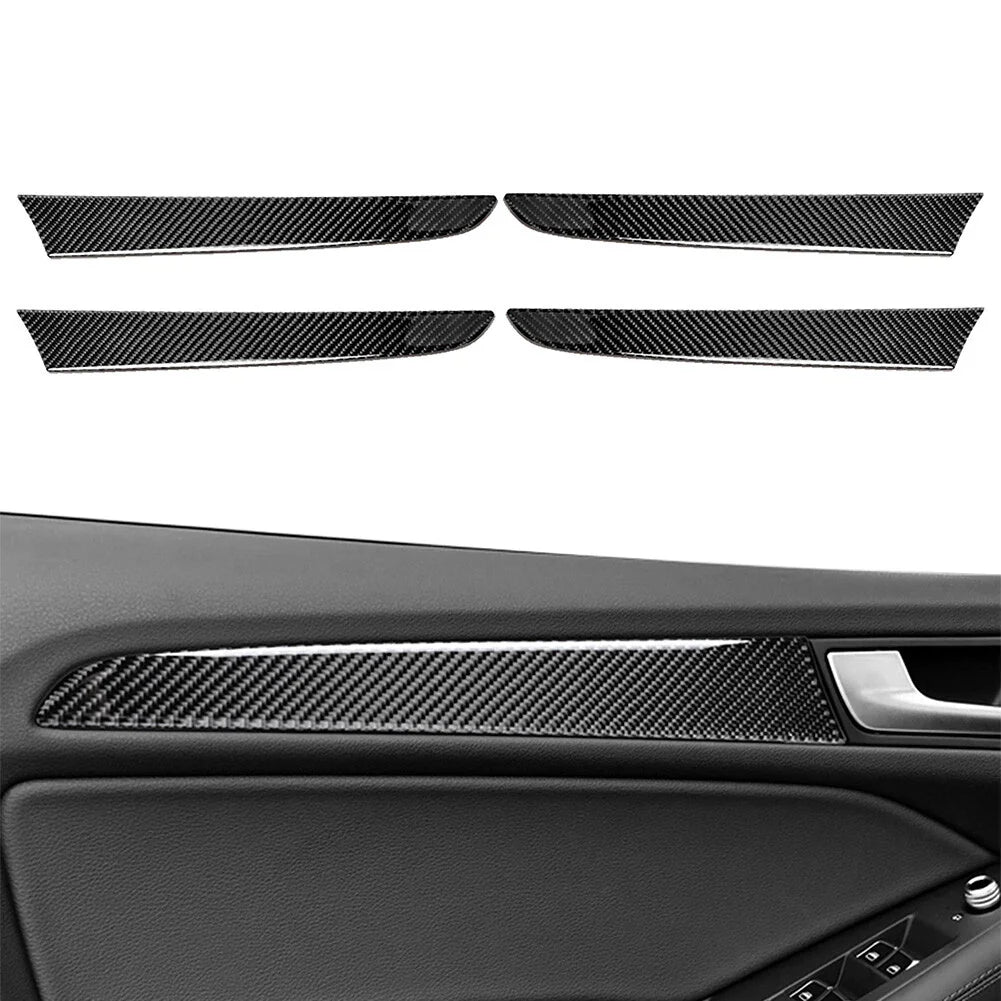 4 x Carbon Fiber Interior Door Handle Covers for Audi Q5 (2010-2018)