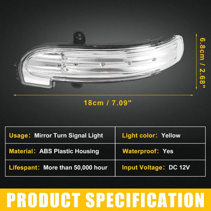 Left Rearview Mirror LED Turn Signal Light for Mercedes-Benz (2003-2009)