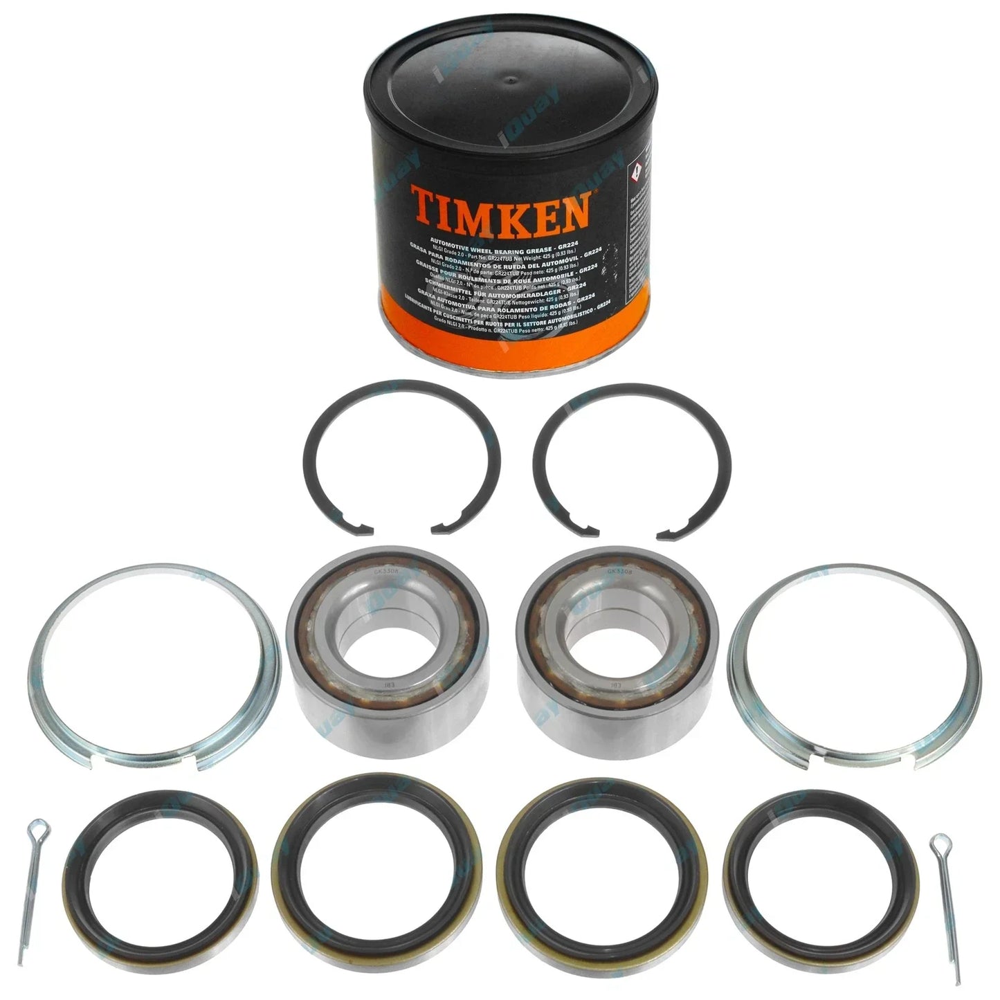 Front Wheel Bearing Kits + Grease for Toyota RAV4 SXA10 SXA11 2.0L 3S-FE 94~00