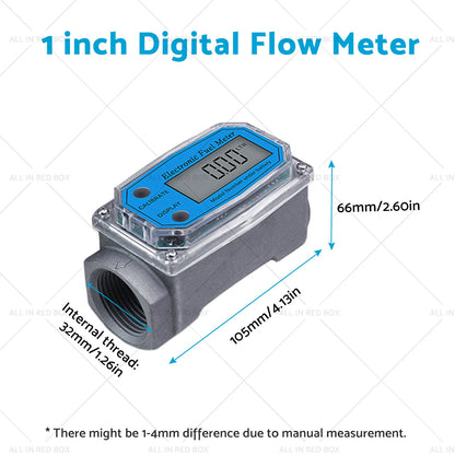 1" Turbine Digital Diesel Water Fuel Flow Meter
