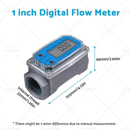 1" Turbine Digital Diesel Water Fuel Flow Meter