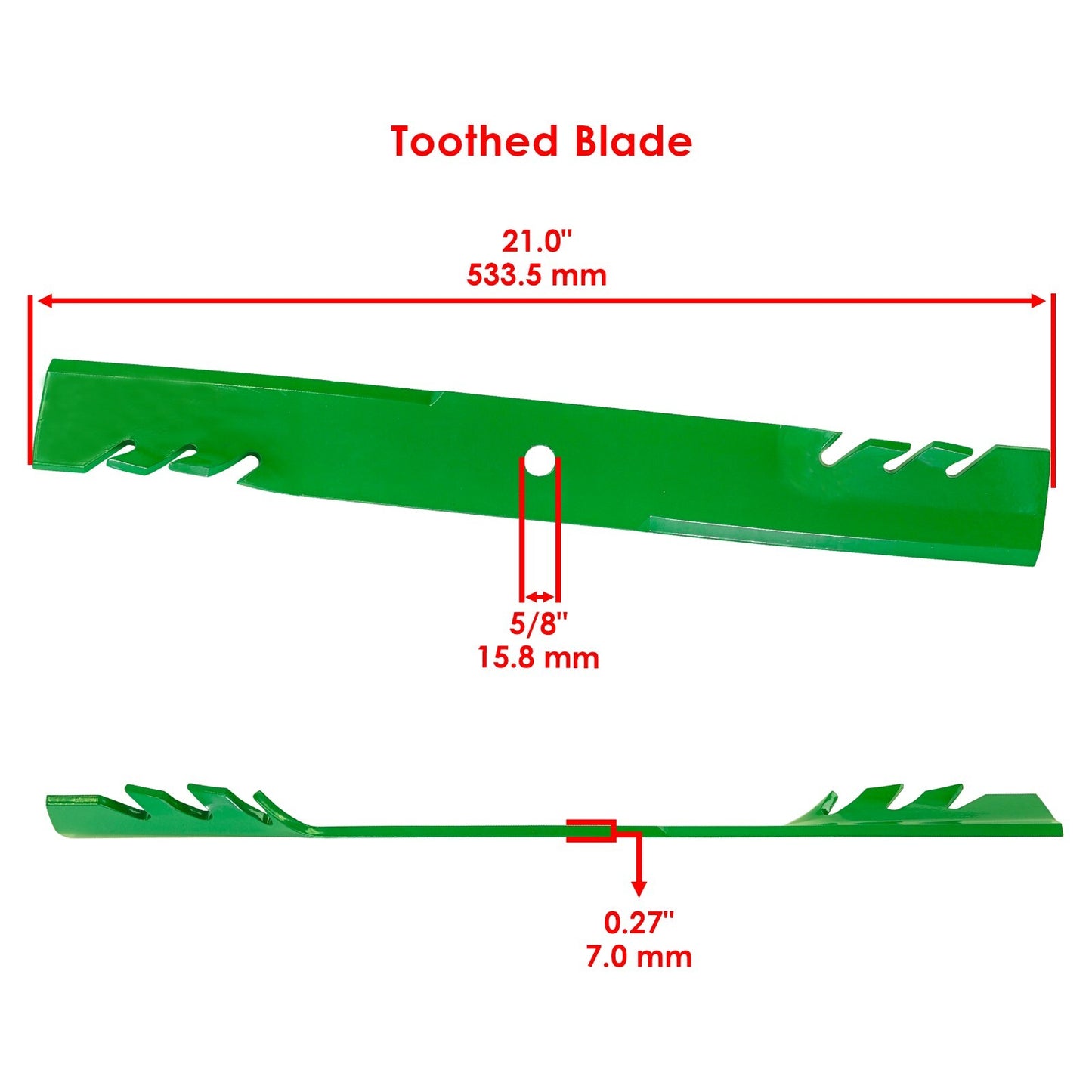 Deck Blades w Bolts for Bad Boy Outlaw Rebel Renegade Rogue Revolt Stand-On (61in)