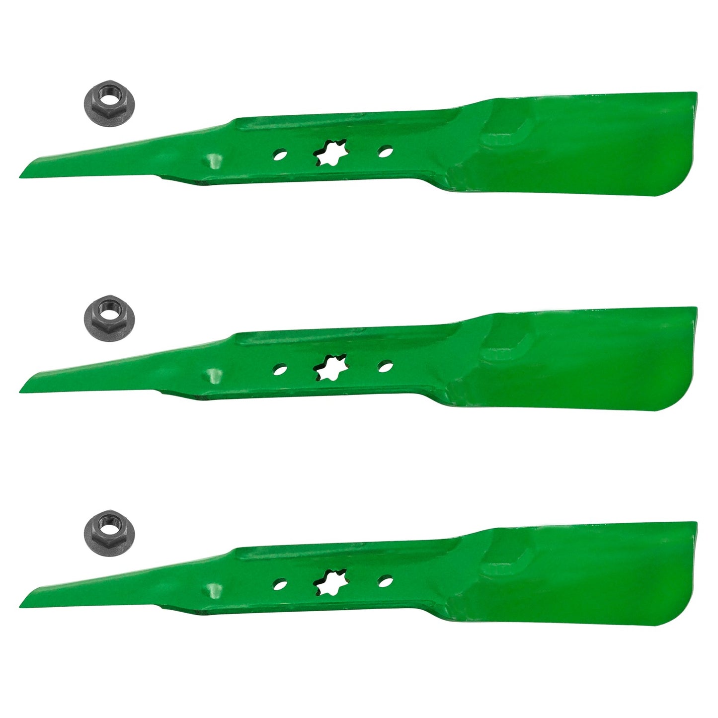 Deck Blades with Nuts Replacement for Cub Cadet RZT L54 RZT S54 (2013–2018)