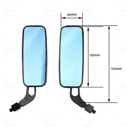 8/10mm Motorcycle Mirrors for Chopper Cruiser Bobber Racer Cafe Scooter