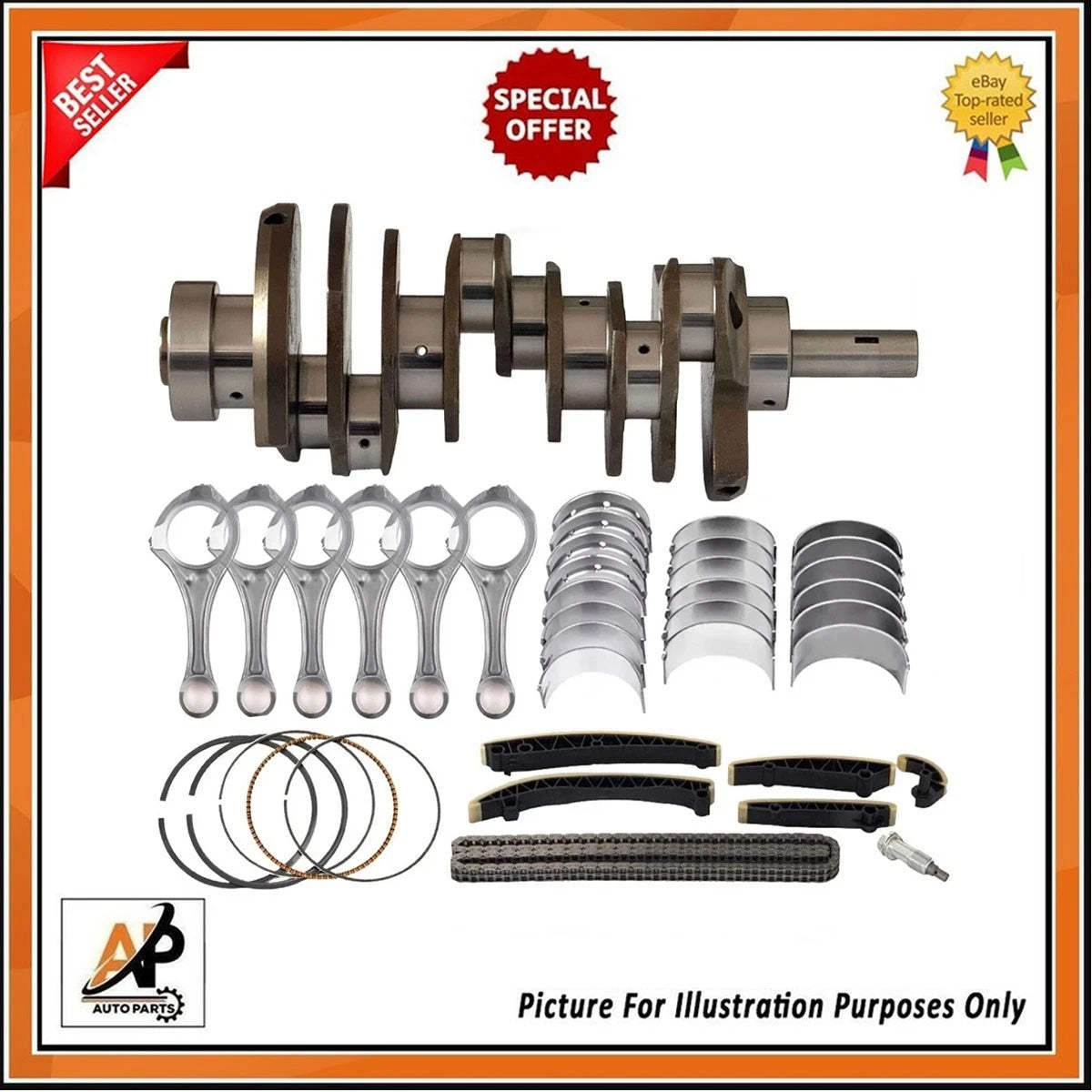 Crankshaft Rebuild Kit for Mercedes Benz G Class 3.0 Diesel OM642 (2012–2018)
