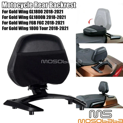 Adjustable Passenger Backrest Pad Kit for Honda Gold Wing GL1800 (2018-2021)