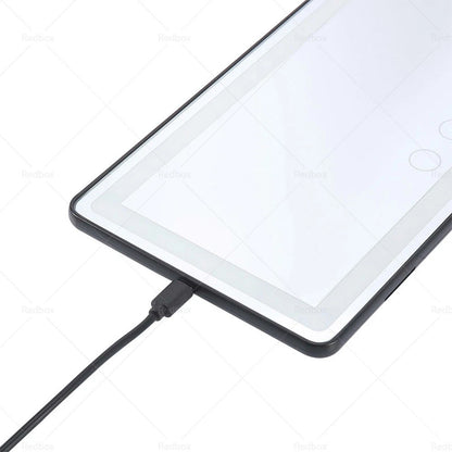 LED Light Car Sun Visor Makeup Mirror Set - Black