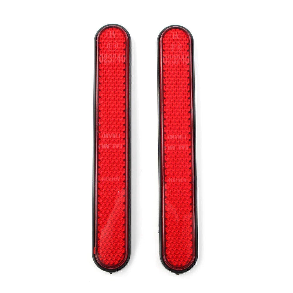 Red Rear Shock Absorber Reflector Strips for Harley Sportster 883 1200 (2004-2023)