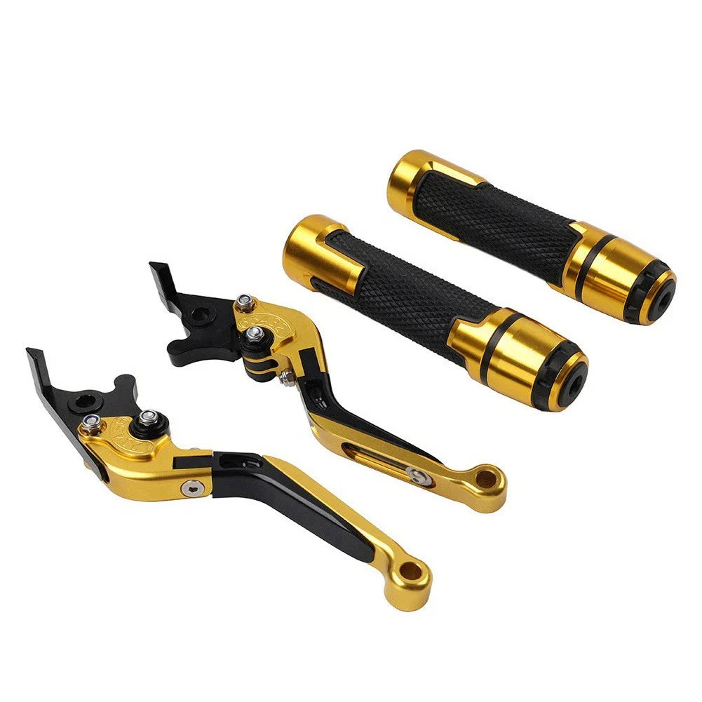CNC Folding Extendable Brake Clutch Lever Grip Set for Honda VFR1200 (2010-2016)