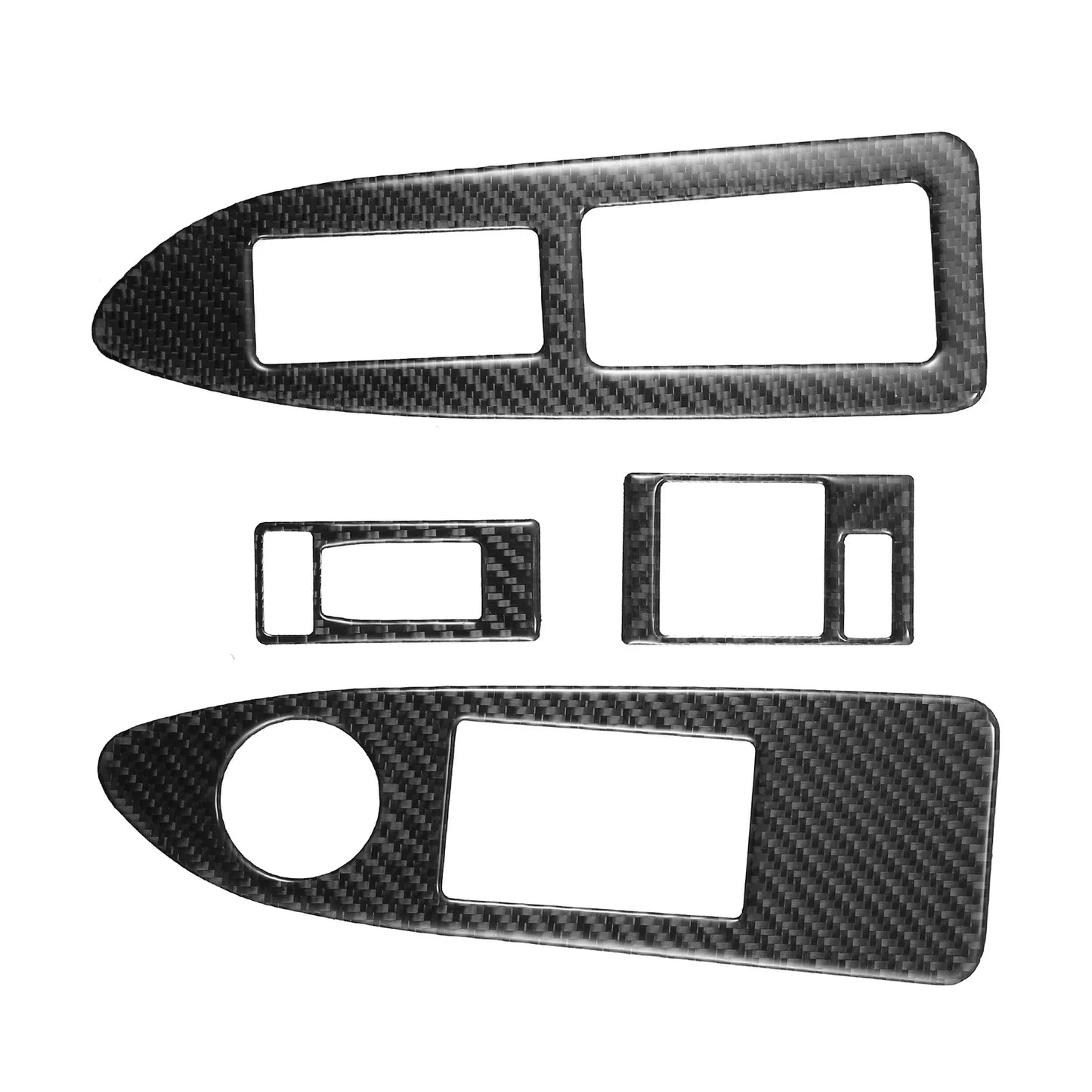 2 x Car Window Lift Trim Switch Panel Stickers for Dodge Challenger (2008-2014)