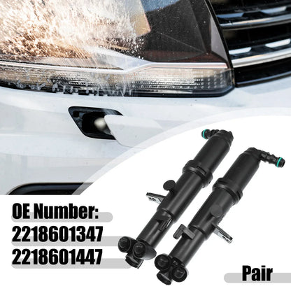 Front Left Right Headlight Washer Nozzles for Mercedes-Benz CL 550 (2007)