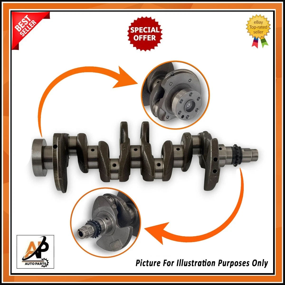 Crankshaft Replacement for Hyundai 1.6 GDI i30 ix35 i40 Ceed Soul (2000–2009)