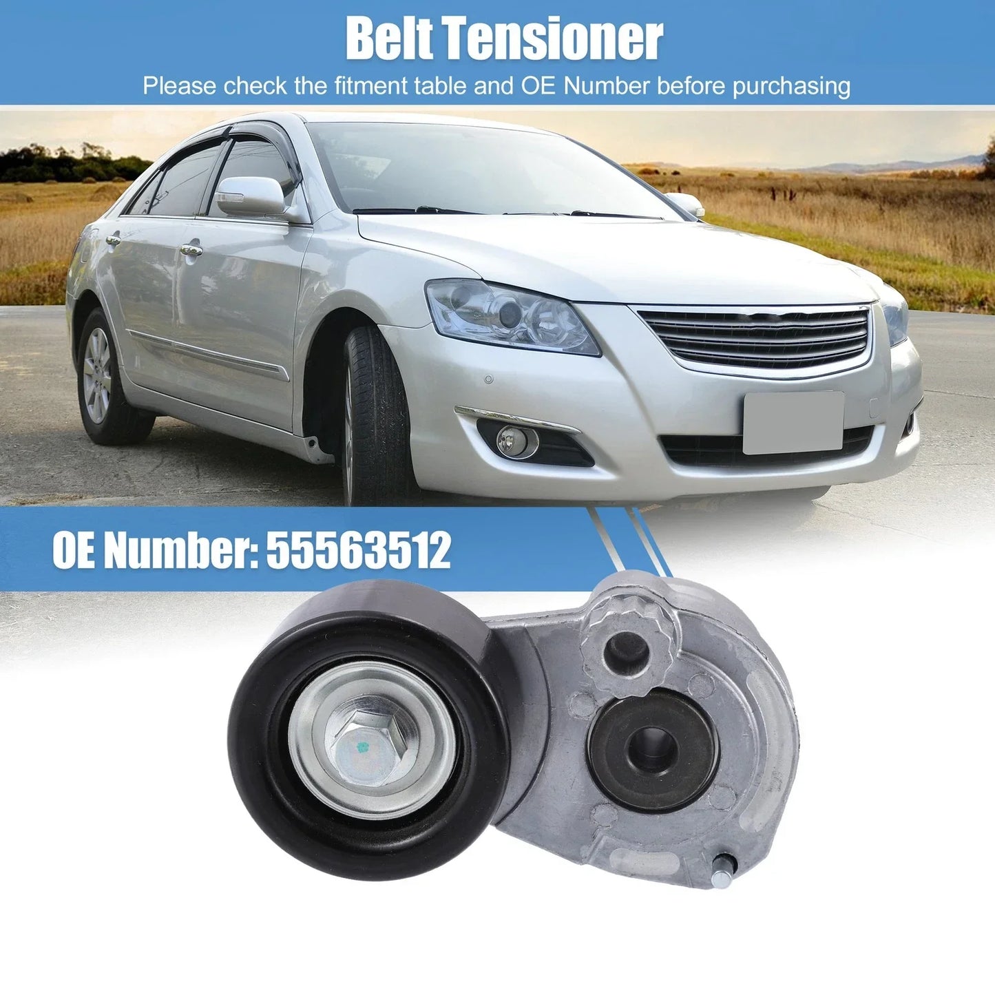 Engine Belt Tensioner Pulley Assembly for Chevrolet Sonic 1.8L (2012-2019)